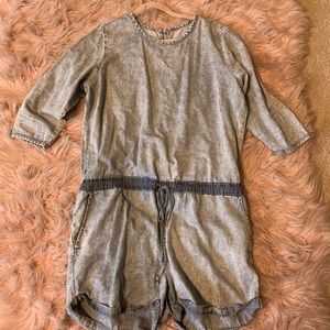 Denim romper